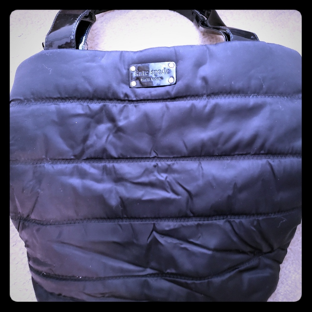 Kate Spade Black Puffer Tote - Picture 1 of 6